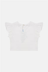 Baby Girl White Tshirt - BgStore