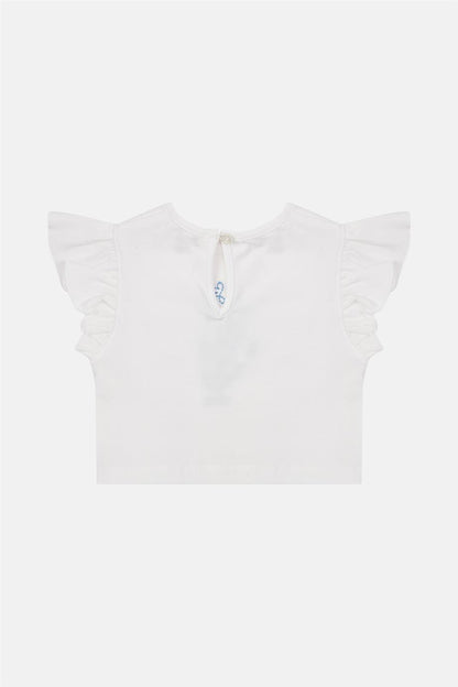 Baby Girl White Tshirt - BgStore