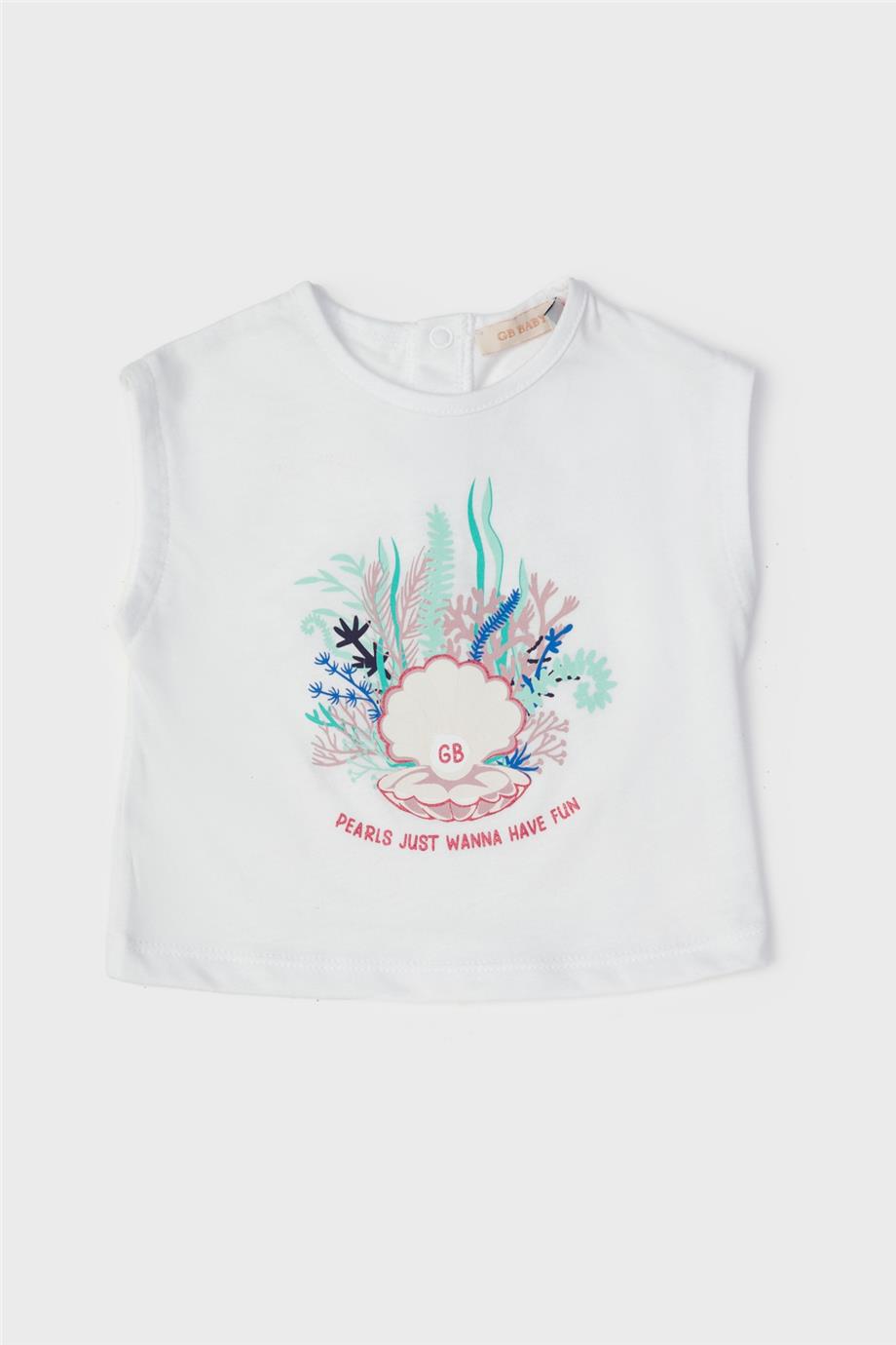 Baby Girl White Undershirt - BgStore