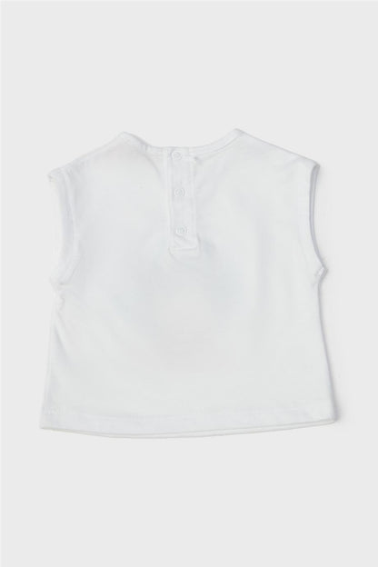 Baby Girl White Undershirt - BgStore