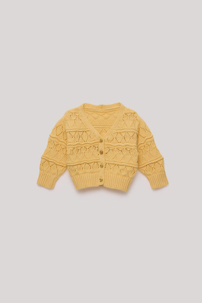 Baby Girl Yellow Cardigan - BgStore