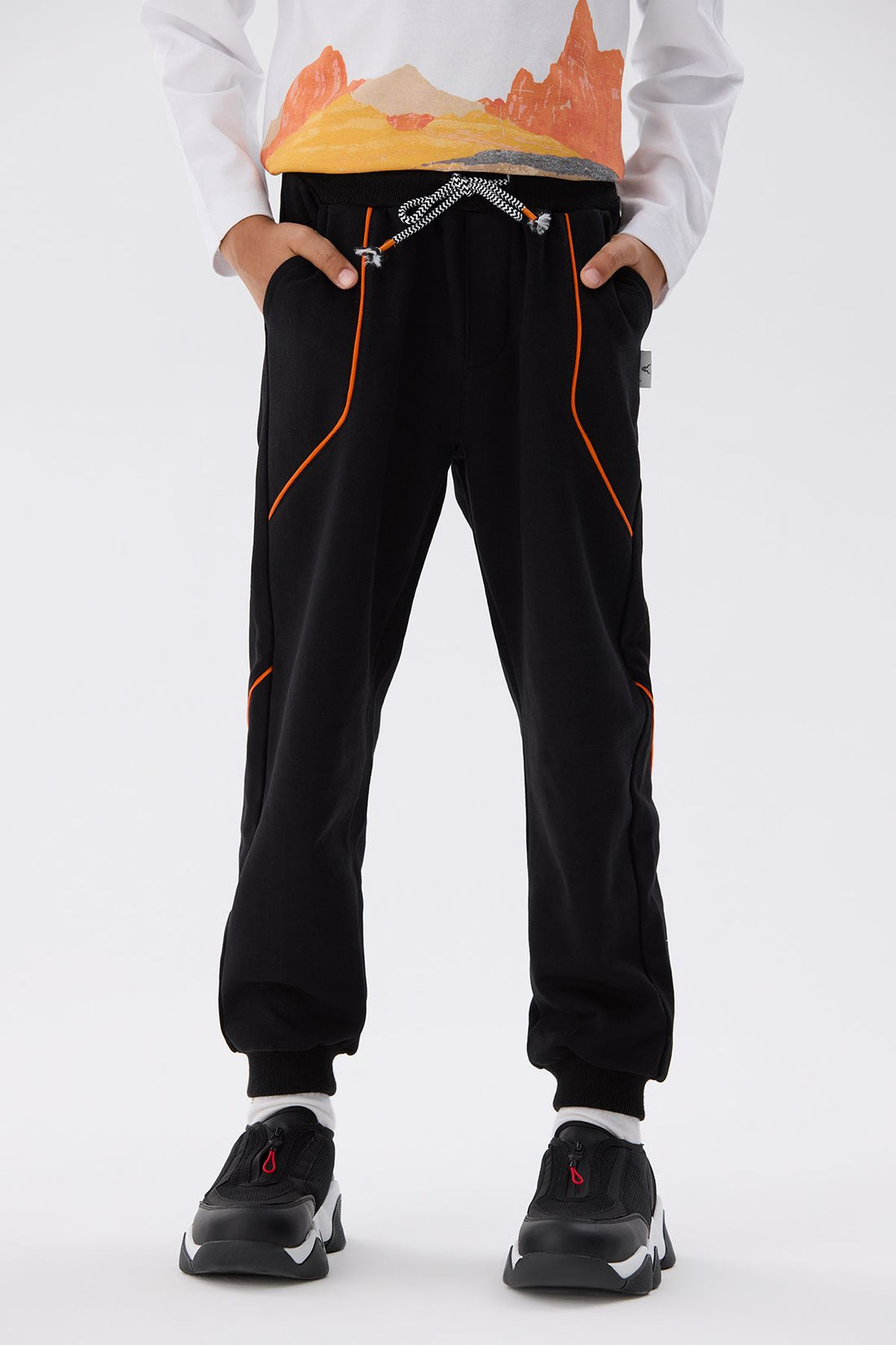 Boy Anthracite Tracksuit Bottom - BgStore