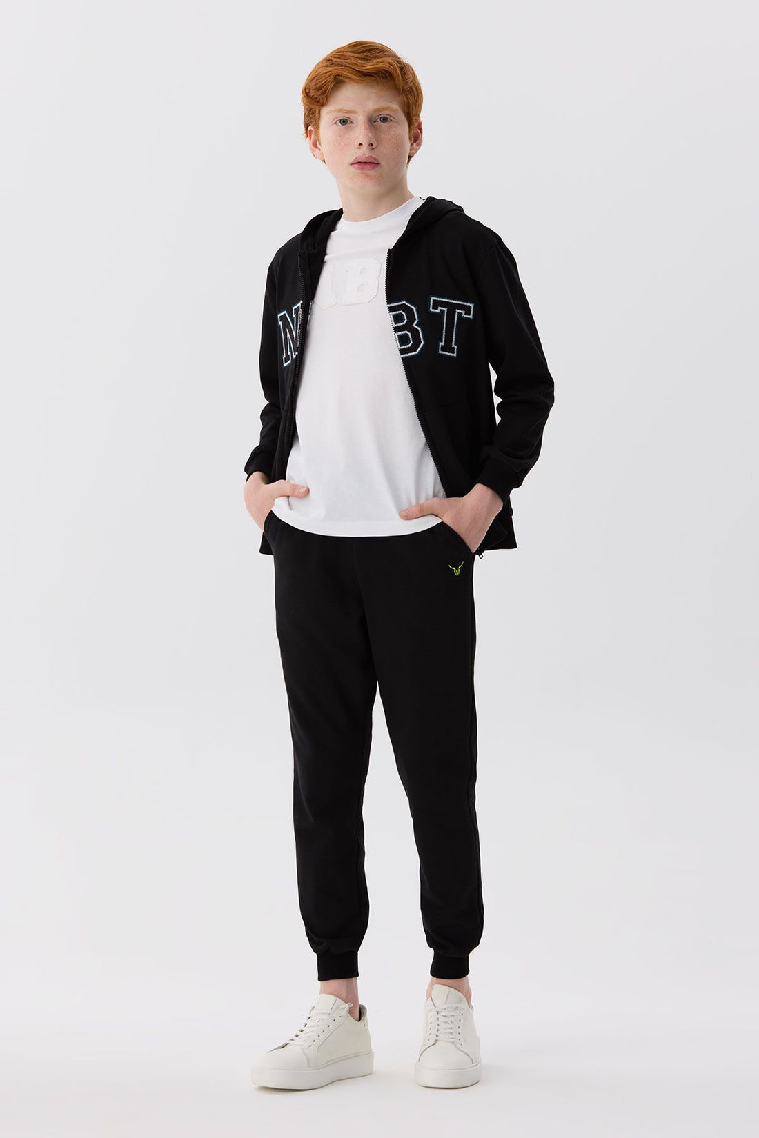 Boy Anthracite Tracksuit Bottom - BgStore