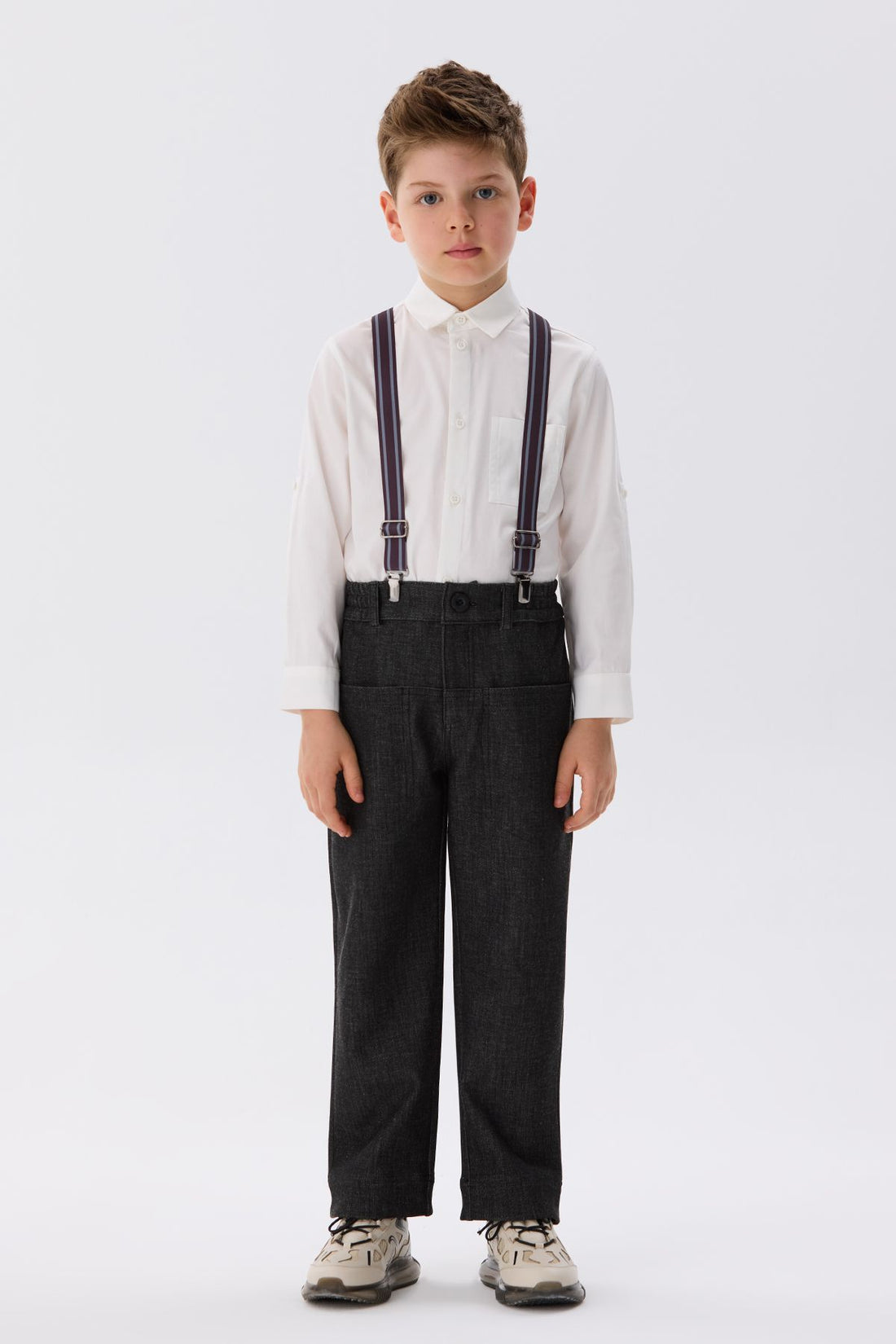 Boy Anthracite Trousers - BgStore