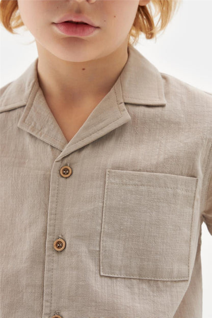 Boy Beige Shirt - BgStore