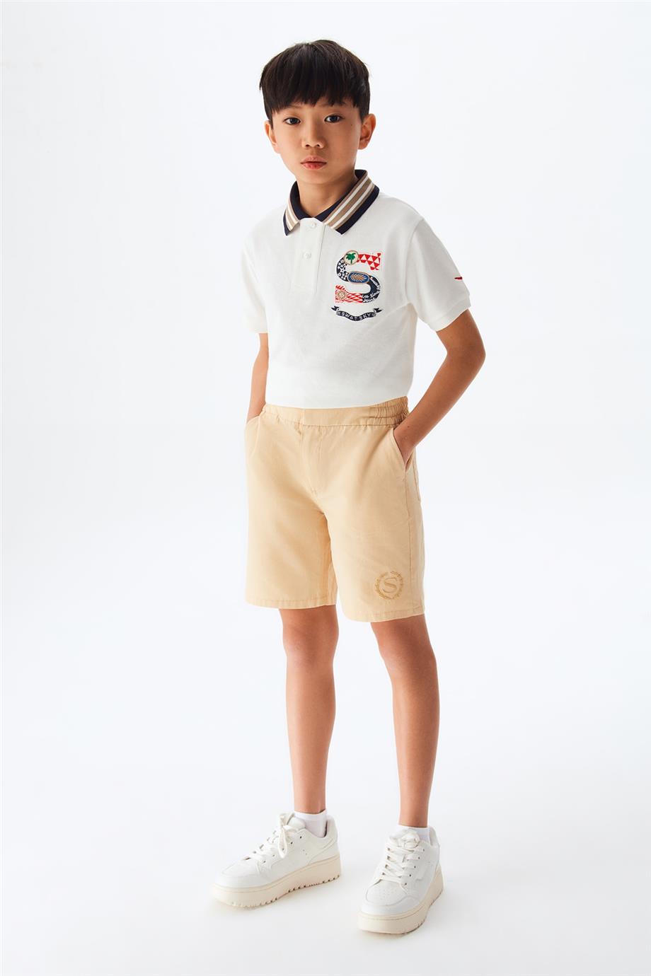 Boy Beige Shorts - BgStore