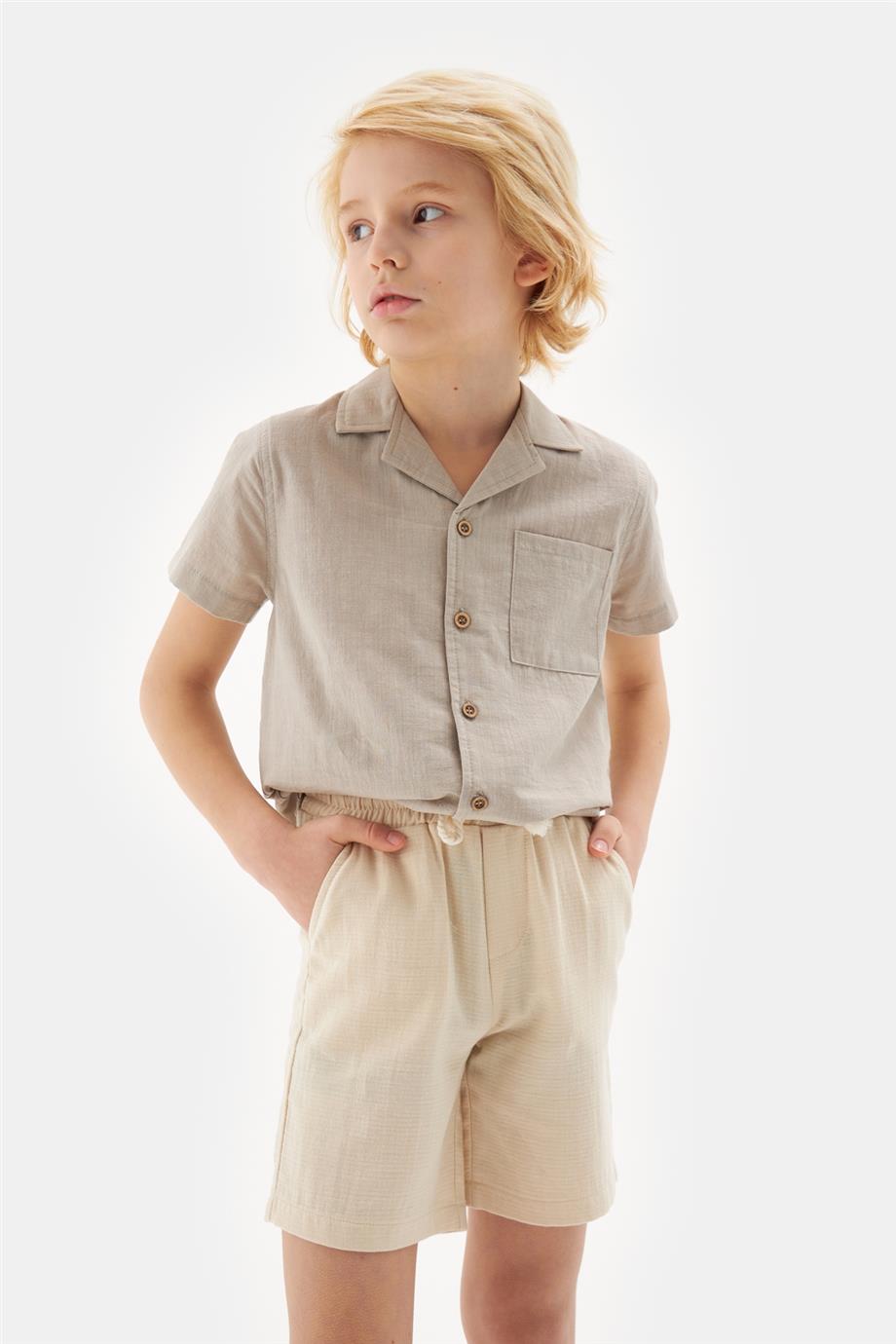 Boy Beige Shorts - BgStore