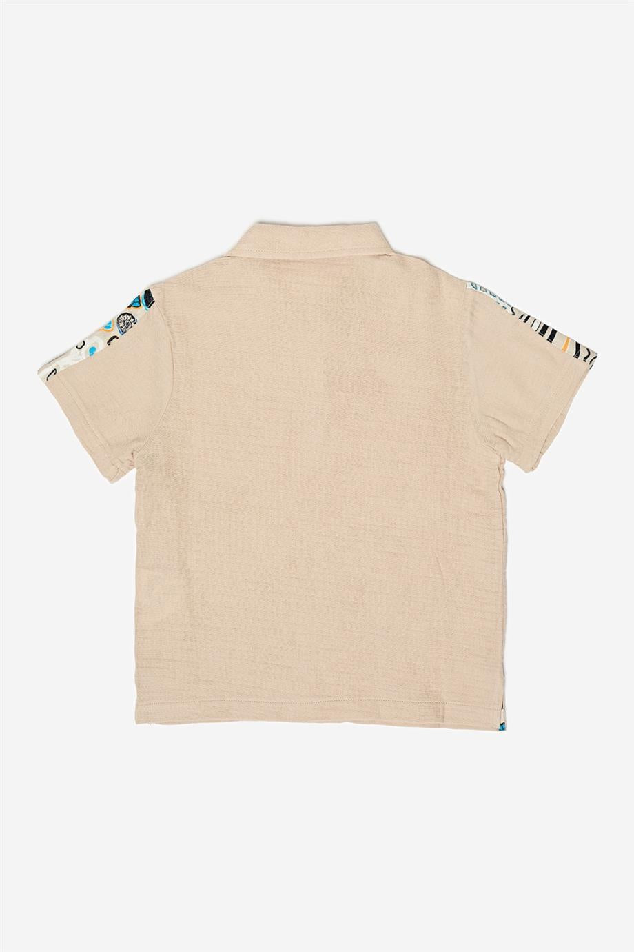 Boy Beige T-Shirt - BgStore