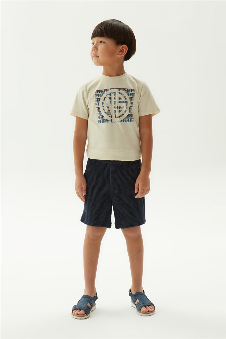 Boy Beige T-Shirt - BgStore