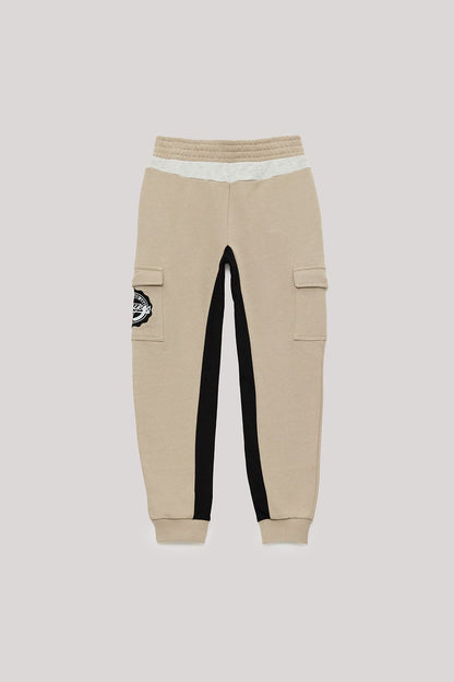 Boy Beige Tracksuit Bottom - BgStore