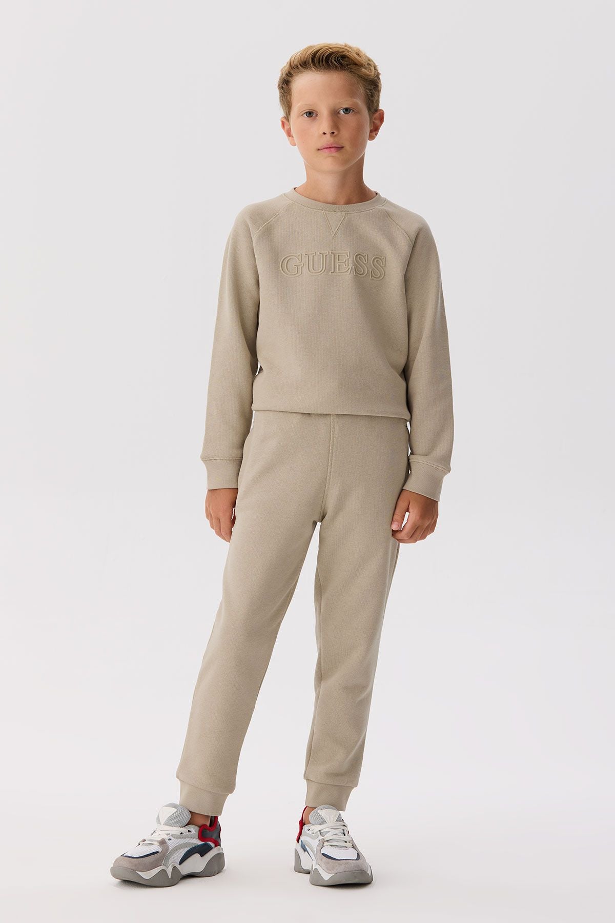 Boy Beige Tracksuit Bottom - BgStore