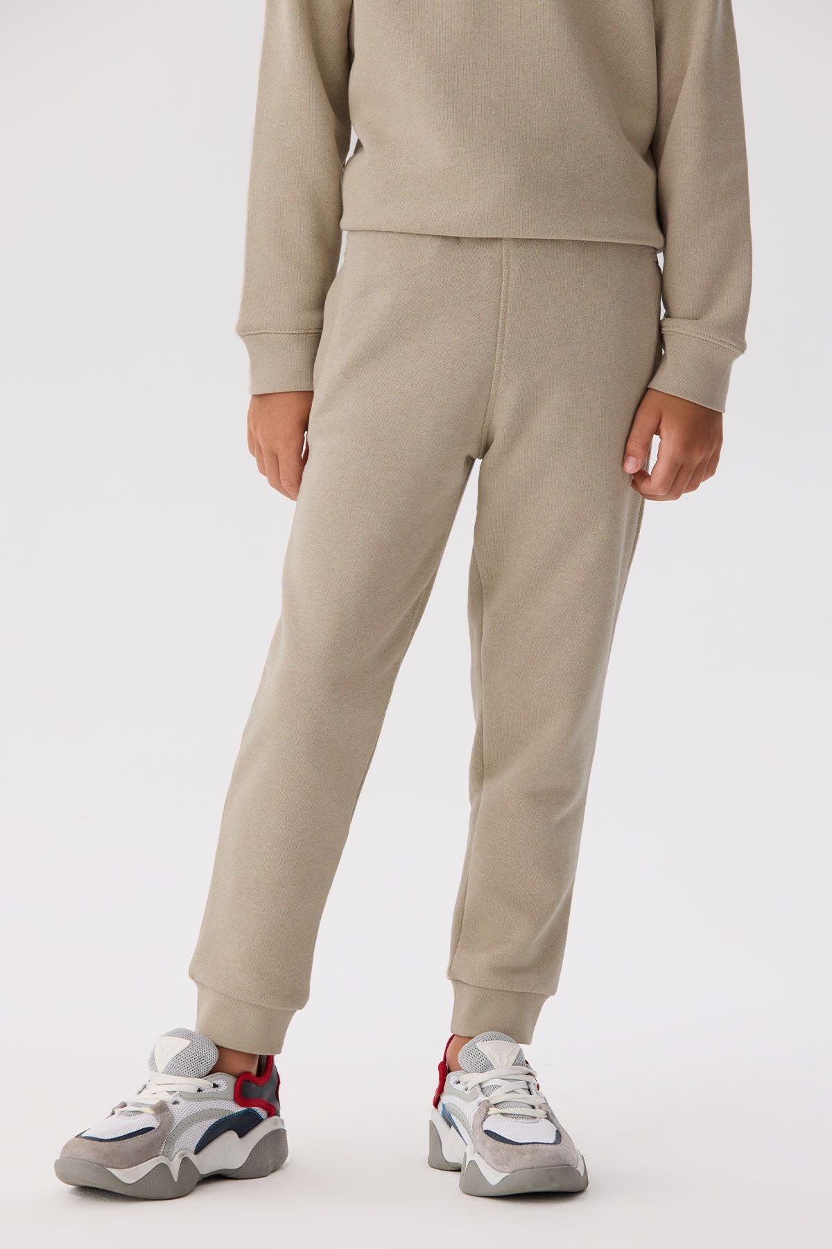 Boy Beige Tracksuit Bottom - BgStore