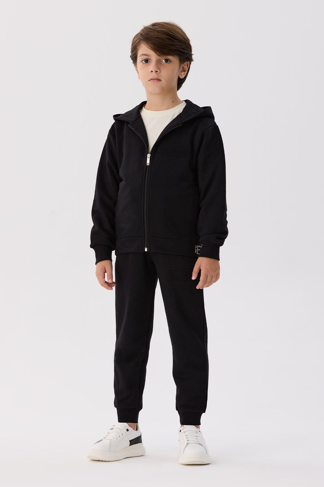 Boy Black Tracksuit Top - BgStore