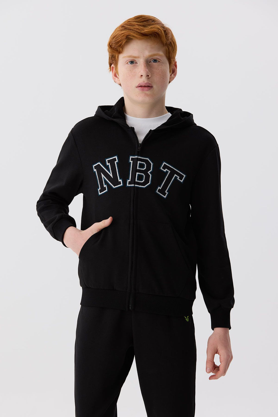 Boy Black Tracksuit Top - BgStore