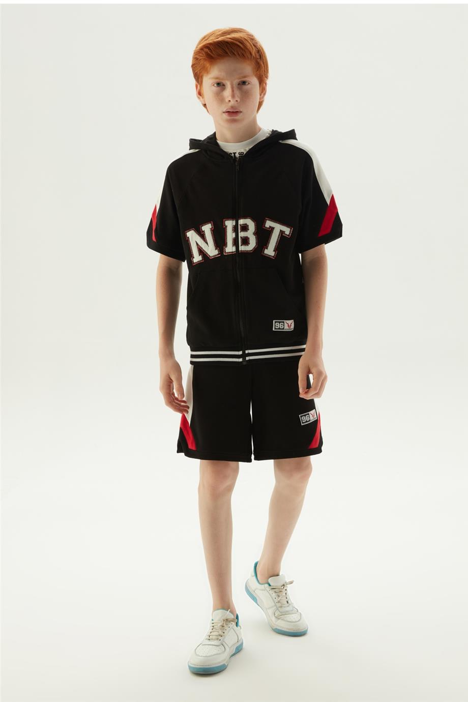 Boy Black Tracksuit Top - BgStore