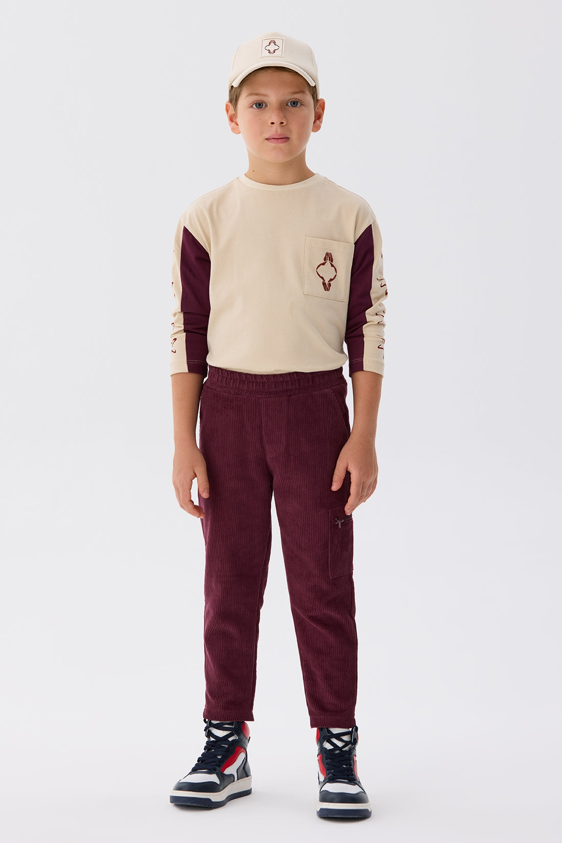 Boy Claret Red Trousers - BgStore