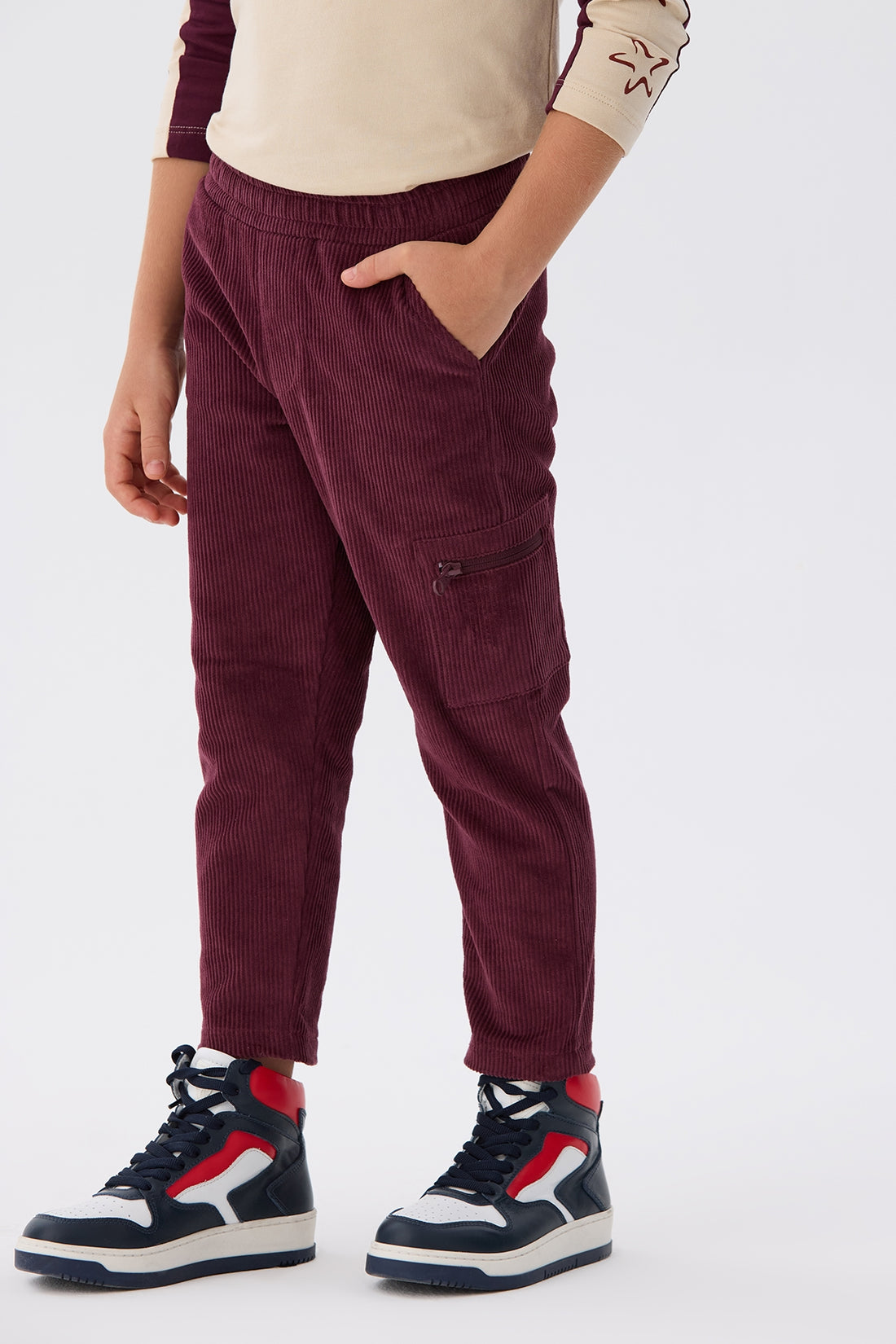 Boy Claret Red Trousers - BgStore