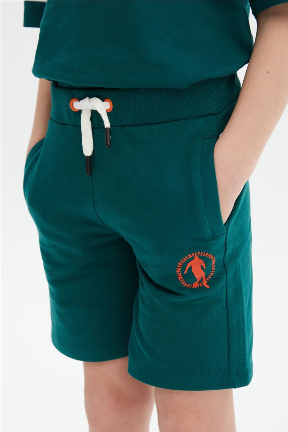 Boy Dark Green Shorts - BgStore