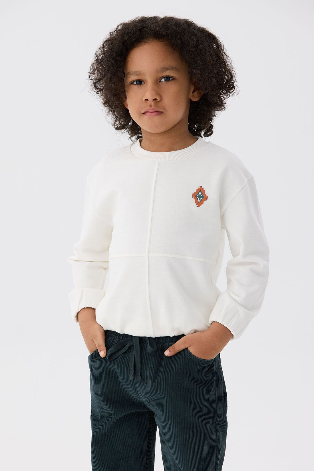 Boy Ecru Sweatshirt - BgStore