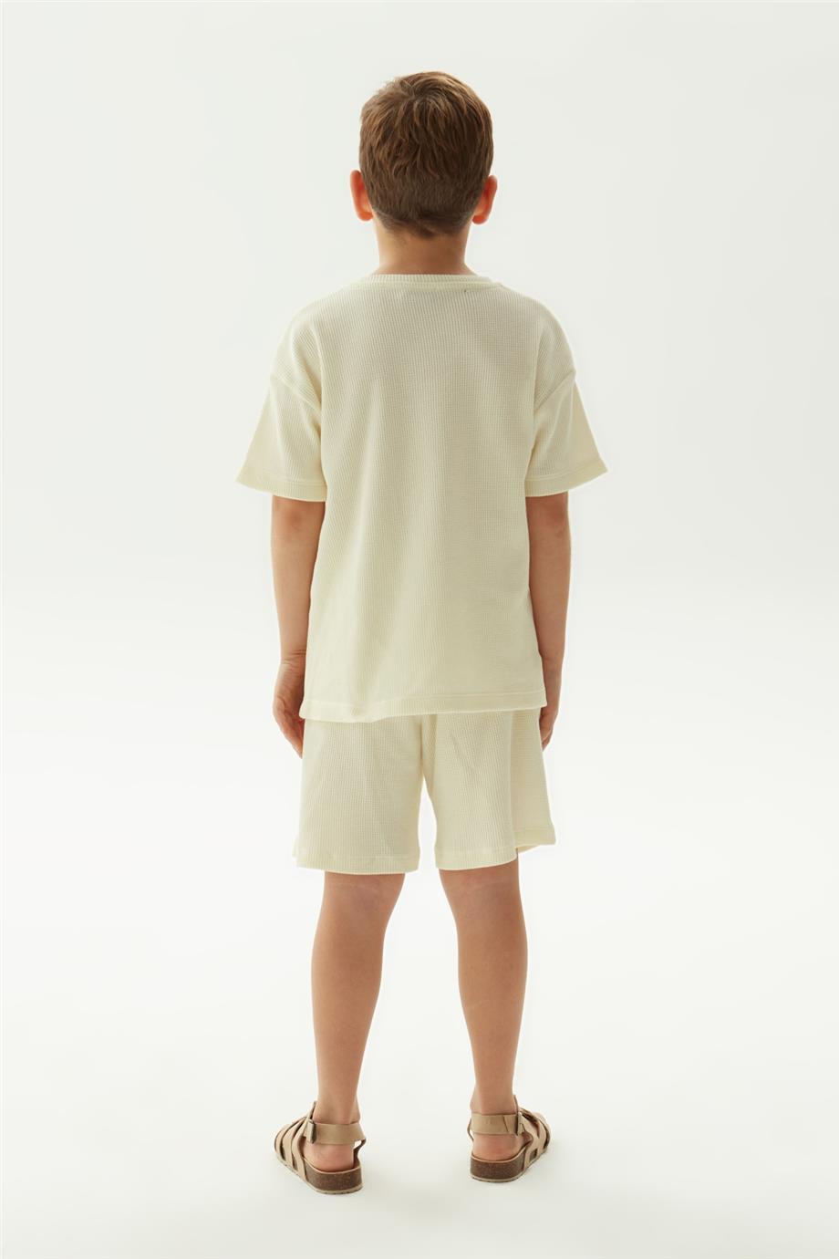 Boy Ecru T-Shirt - BgStore