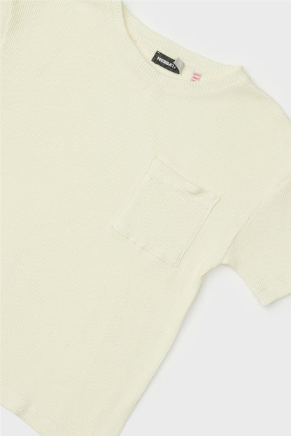 Boy Ecru T-Shirt - BgStore