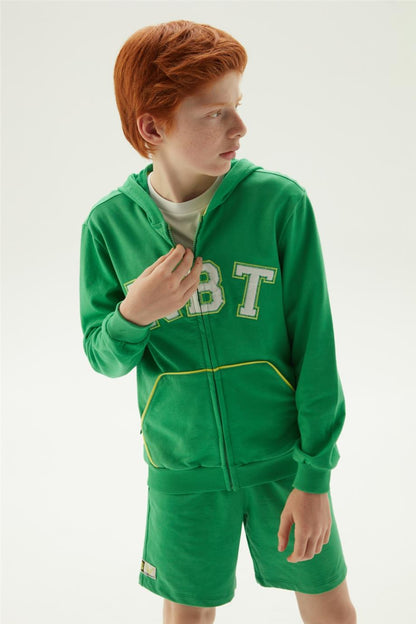 Boy Green Tracksuit Top - BgStore