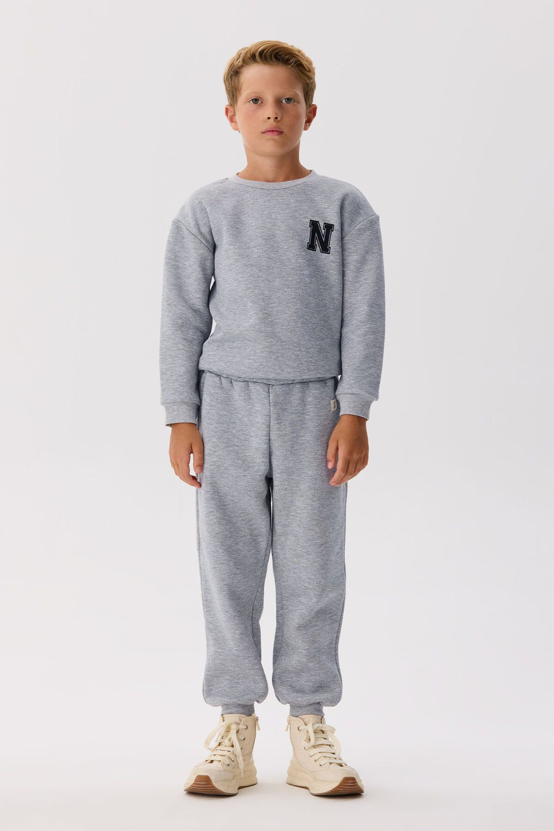 Boy Grey Tracksuit Bottom - BgStore