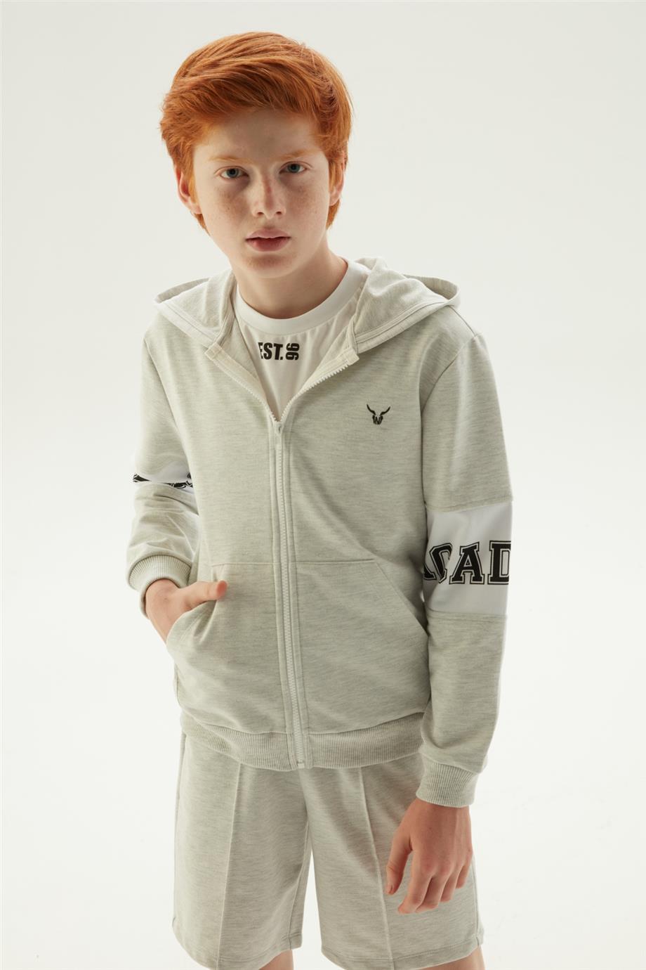 Boy Grey Tracksuit Top - BgStore