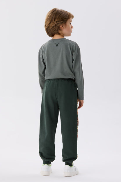 Boy Khaki Tracksuit Bottom - BgStore