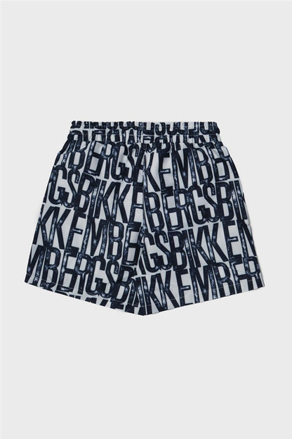 Boy Navy Blue Sea Shorts - BgStore