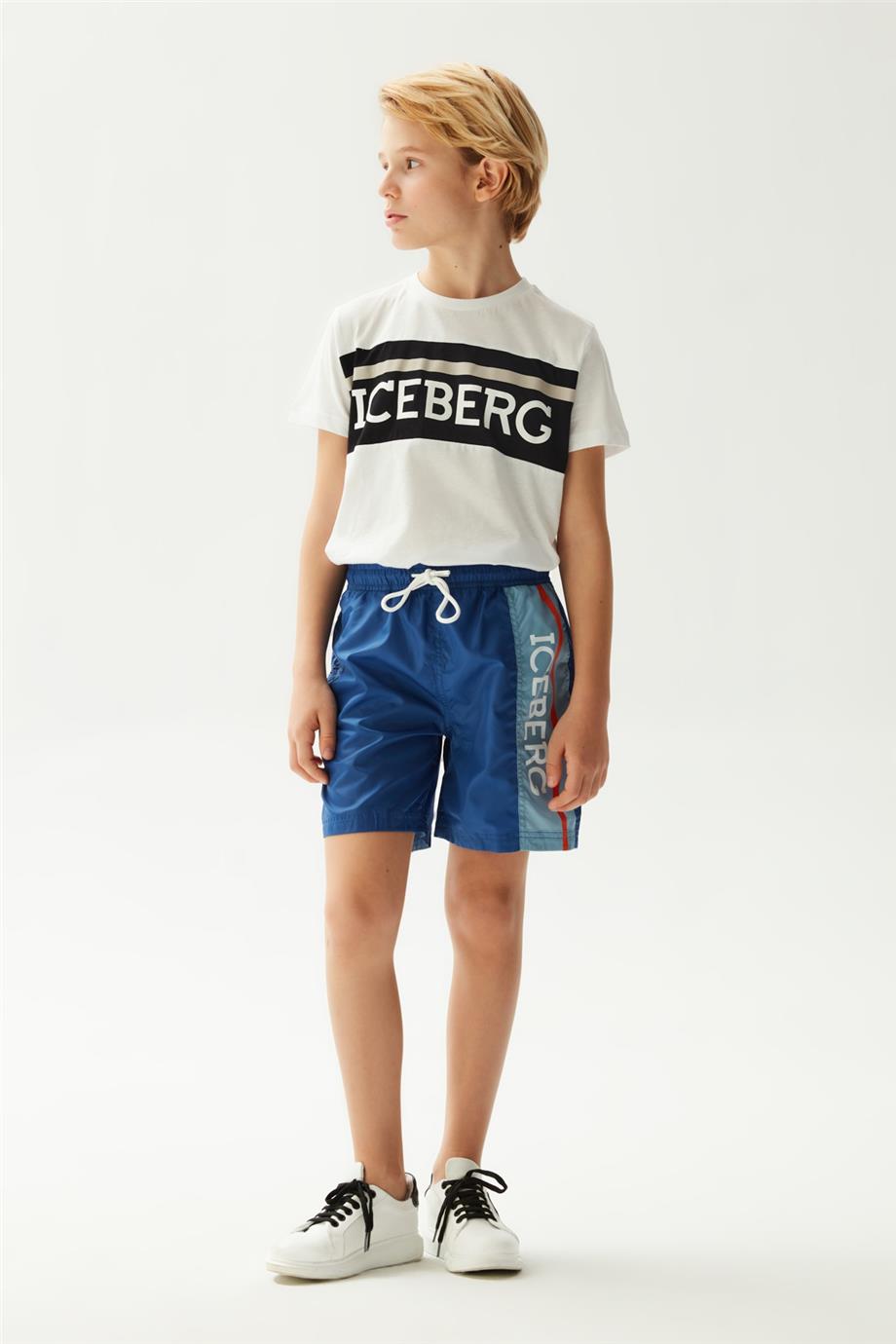 Boy Navy Blue Sea Shorts - BgStore