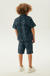 Boy Navy Blue Shirt - BgStore