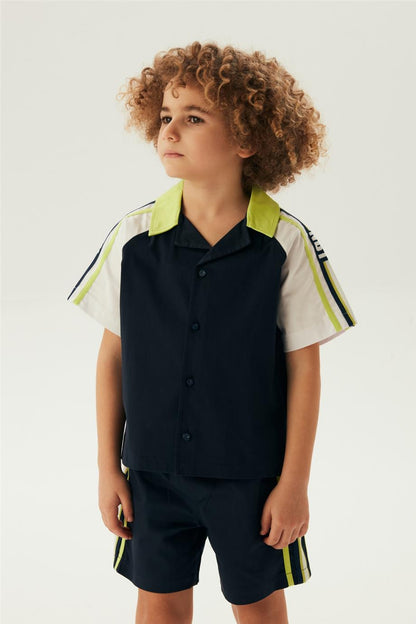 Boy Navy Blue Shirt - BgStore