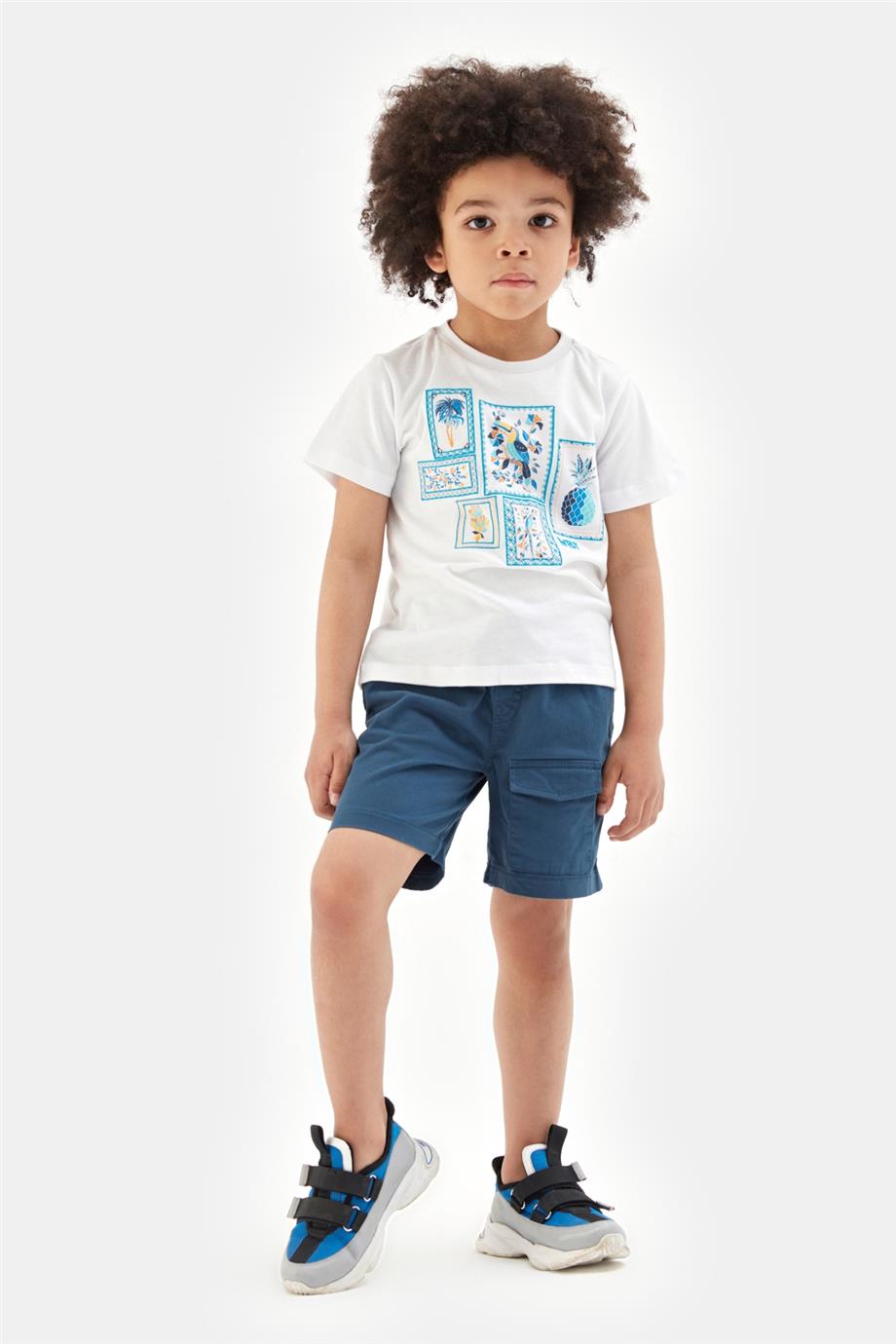 Boy Navy Blue Shorts - BgStore