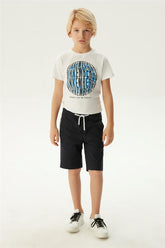 Boy Navy Blue Shorts - BgStore