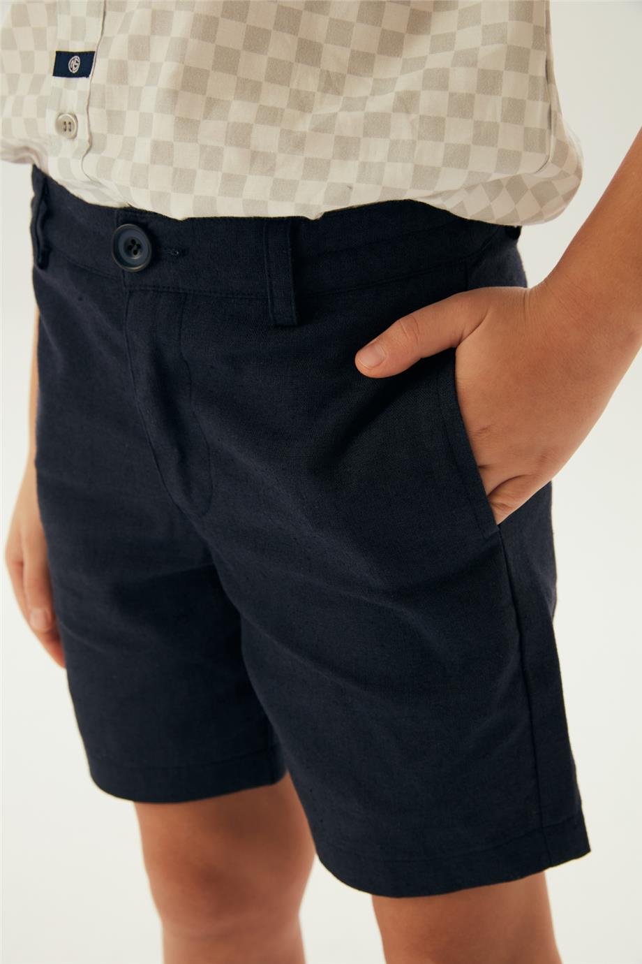 Boy Navy Blue Shorts - BgStore