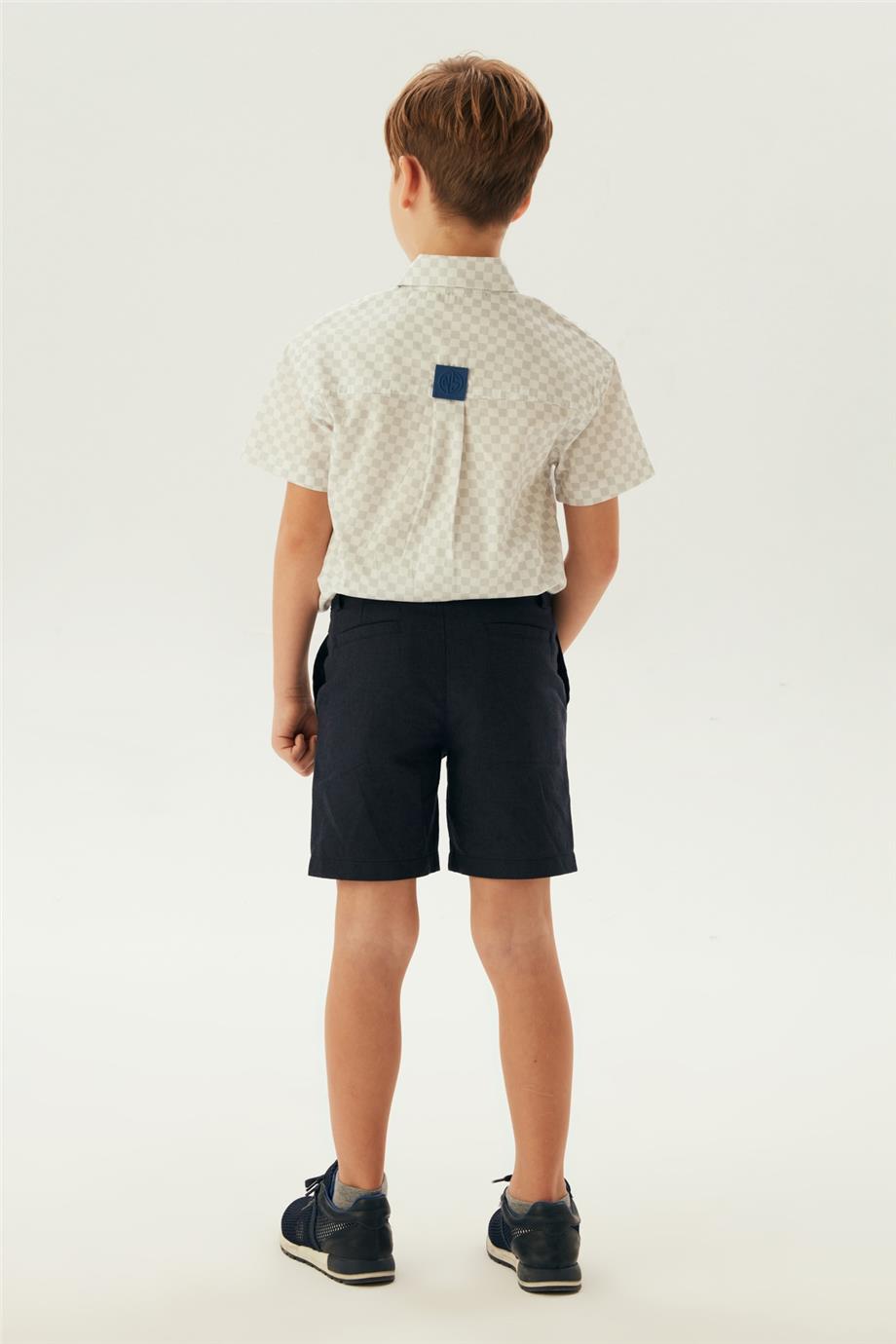 Boy Navy Blue Shorts - BgStore