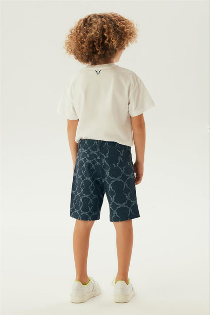 Boy Navy Blue Shorts - BgStore