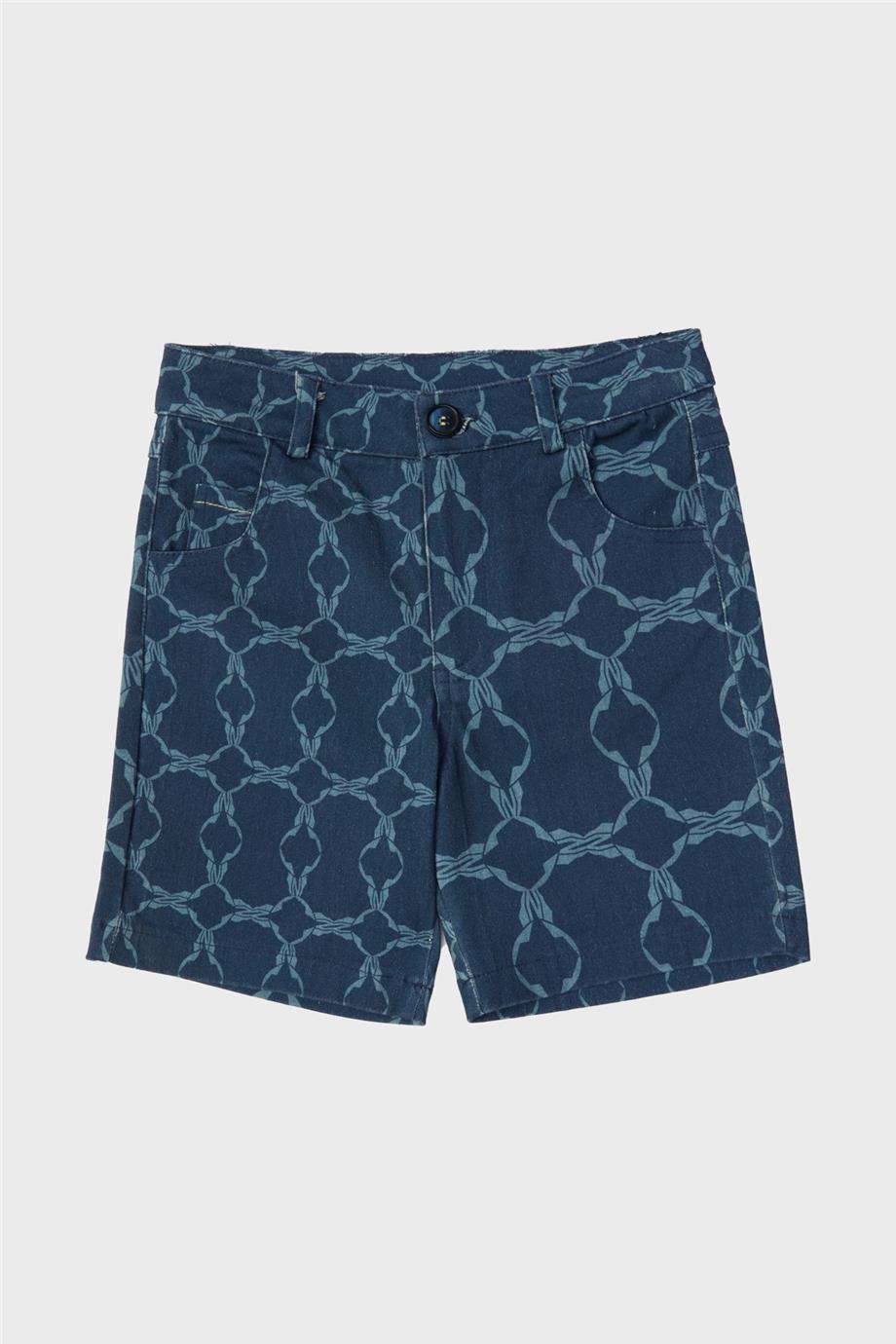 Boy Navy Blue Shorts - BgStore