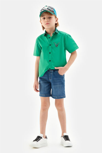 Boy Navy Blue Shorts - BgStore