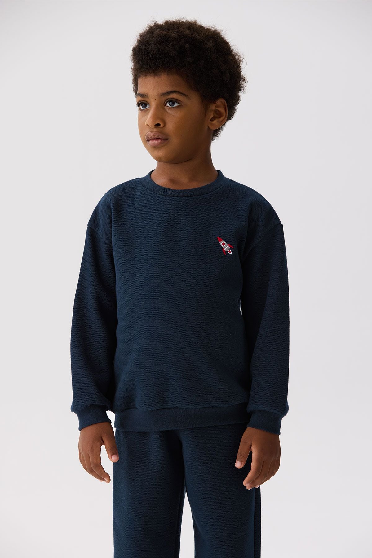 Boy Navy Blue Sweatshirt - BgStore