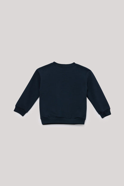 Boy Navy Blue Sweatshirt - BgStore