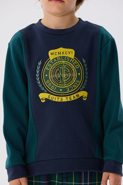 Boy Navy Blue Sweatshirt - BgStore