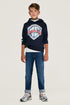 Boy Navy Blue Sweatshirt - BgStore