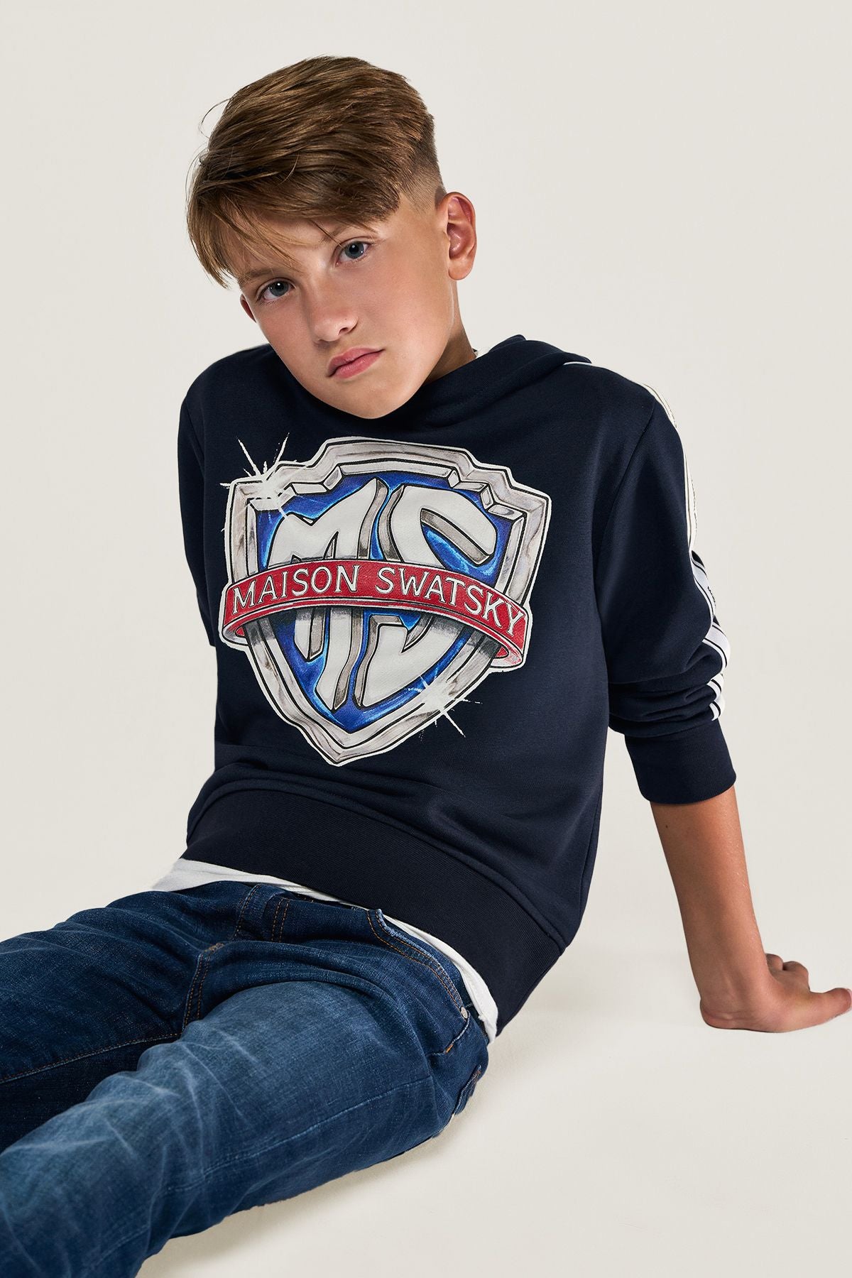 Boy Navy Blue Sweatshirt - BgStore