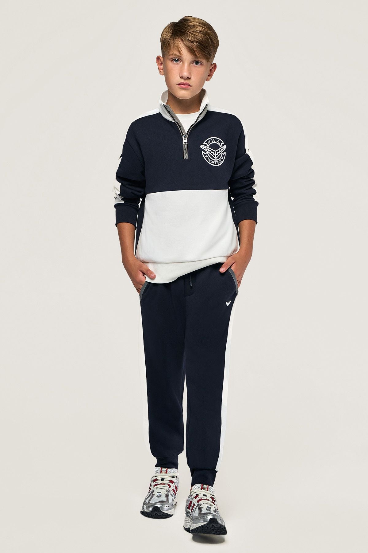 Boy Navy Blue Sweatshirt - BgStore