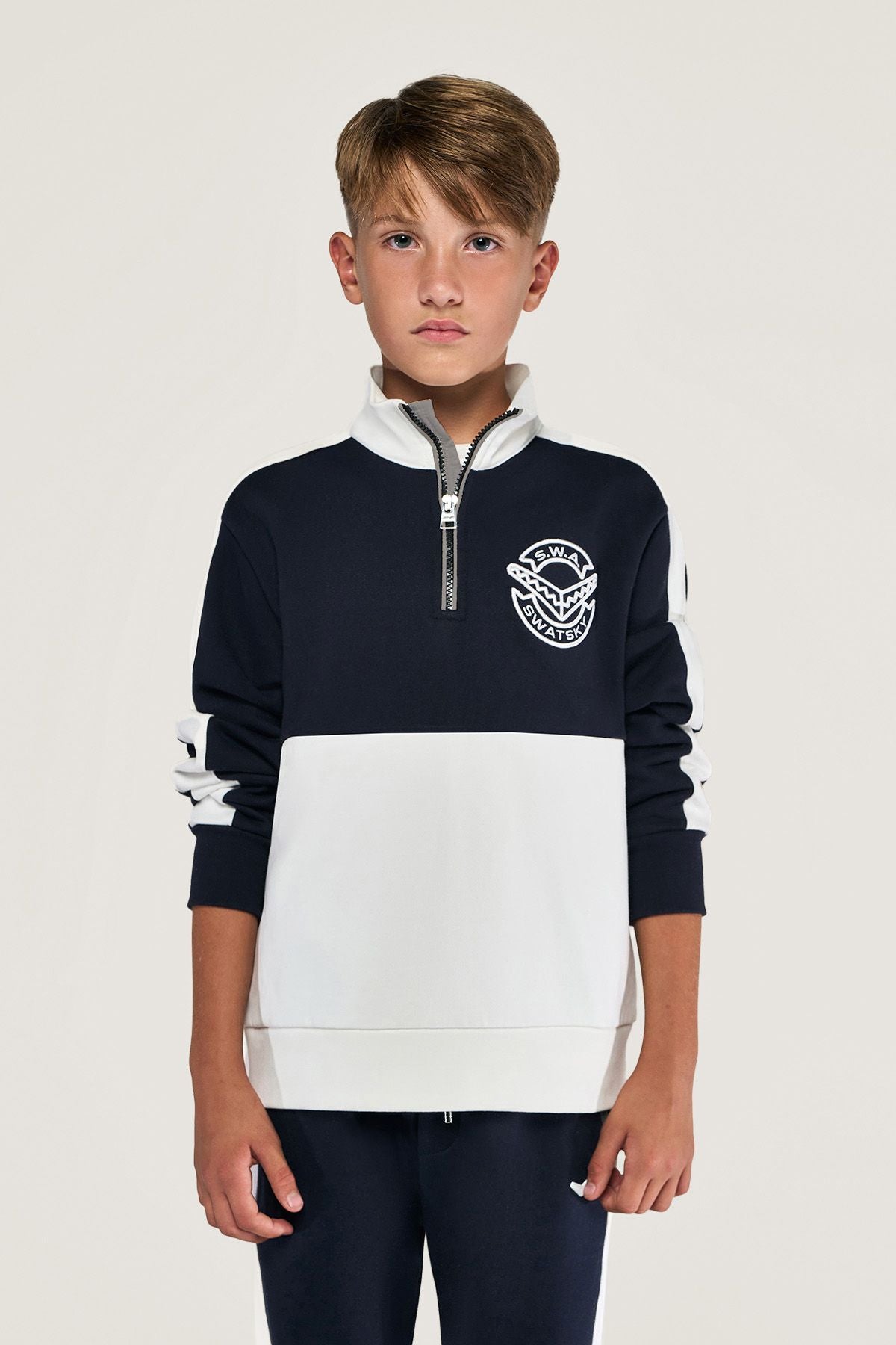 Boy Navy Blue Sweatshirt - BgStore