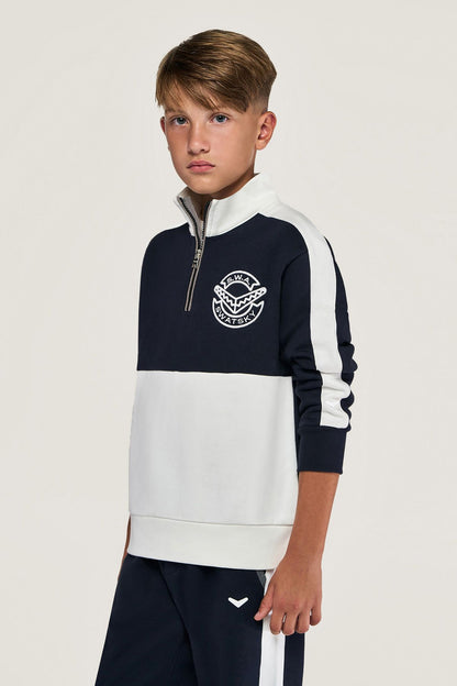 Boy Navy Blue Sweatshirt - BgStore