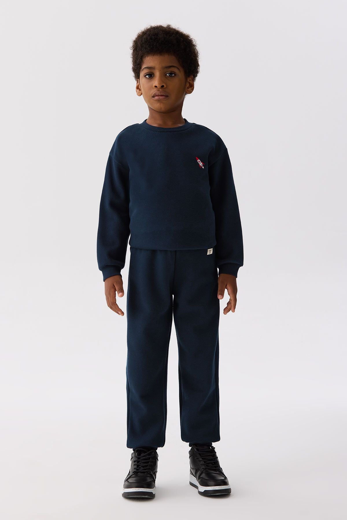 Boy Navy Blue Tracksuit Bottom - BgStore