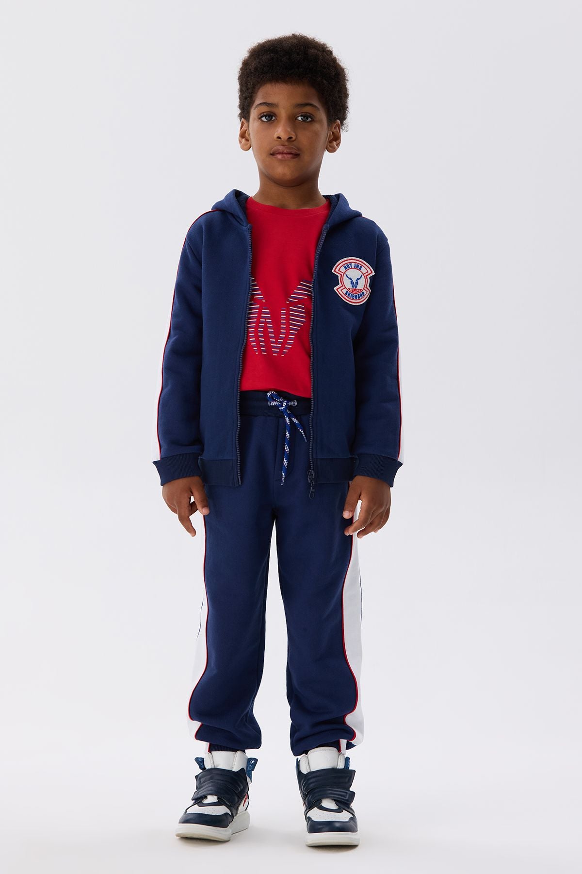 Boy Navy Blue Tracksuit Top - BgStore